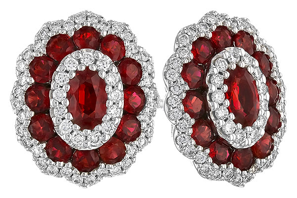 K283-27257: EARR 1.68 TW RUBY 2.15 TGW (5x3MM RUBY)