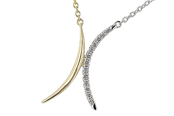 K284-09939: NECKLACE .14 TW (18")