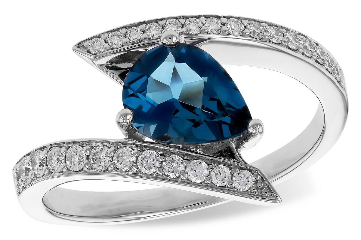 K284-10848: LDS RG 1.04 LONDON BLUE TOPAZ 1.28 TGW (8x6MM)