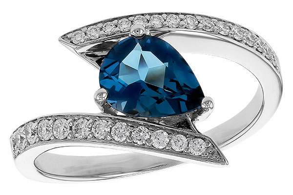 K284-10848: LDS RG 1.04 LONDON BLUE TOPAZ 1.28 TGW (8x6MM)