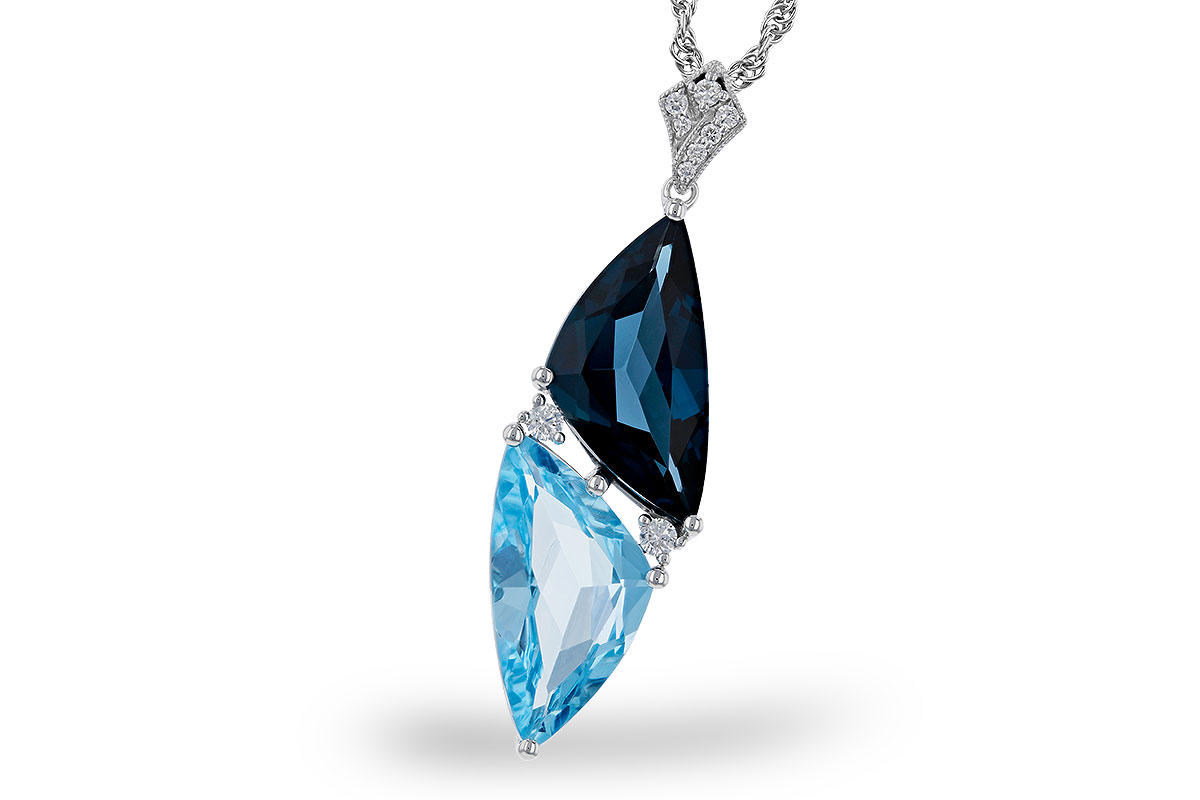 K284-11775: NECK 6.87 BLUE TOPAZ 6.97 TGW