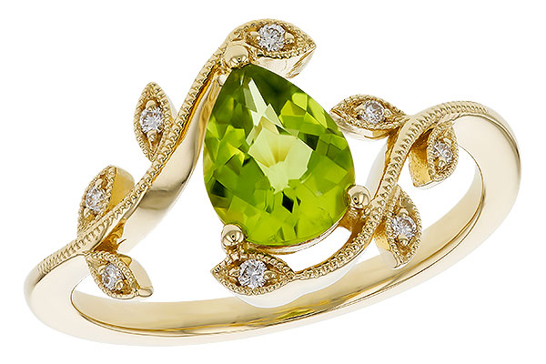 K284-11793: LDS RG 1.16 PERIDOT 1.22 TGW (8x6MM PER)