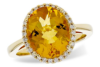 K284-12693: LDS RG 3.85 CITRINE 4.05 TGW (12x10MM OV)