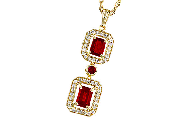 K284-13630: NECK 1.22 TW RUBY 1.43 TGW