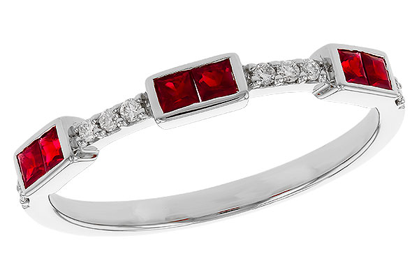 K284-14457: LDS WED RG .34 RUBY .41 TGW