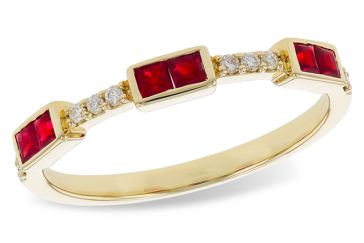 K284-14457: LDS WED RG .34 RUBY .41 TGW