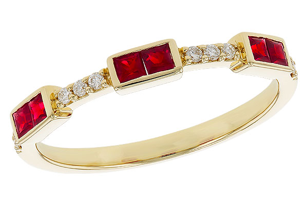 K284-14457: LDS WED RG .34 RUBY .41 TGW