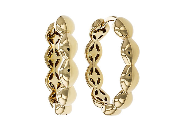 K284-15448: GOLD EARRINGS (18MM)