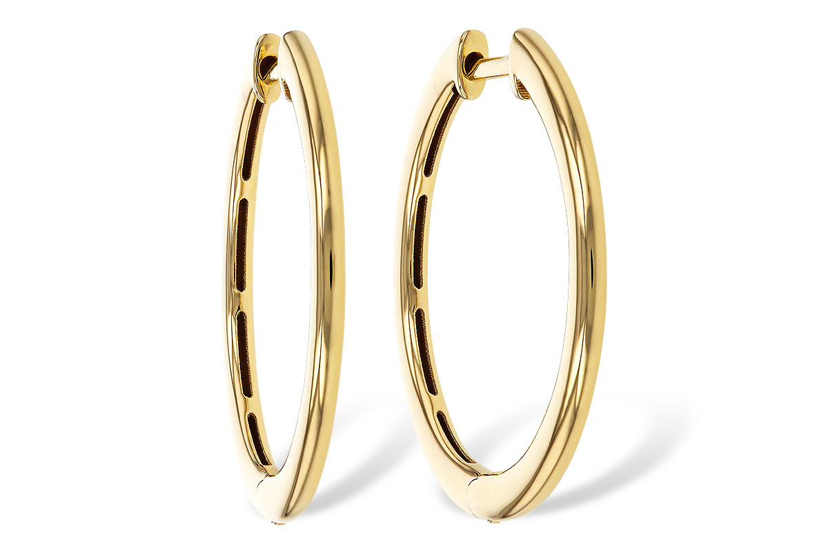 K284-17202: GOLD EARRINGS (24MM)