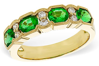 K284-17248: LDS WED RG 1.20 EMERALD 1.38 TGW (5x4MM EMER)