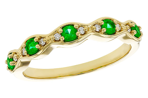K284-18102: LDS WED RG .21 TW EMERALD .27 TGW