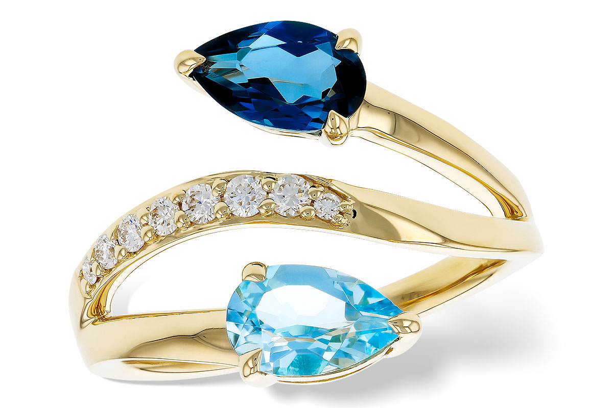 K285-00848: LDS RG 3.56 TW BLUE TOPAZ 3.70 TGW (8x5MM BT)