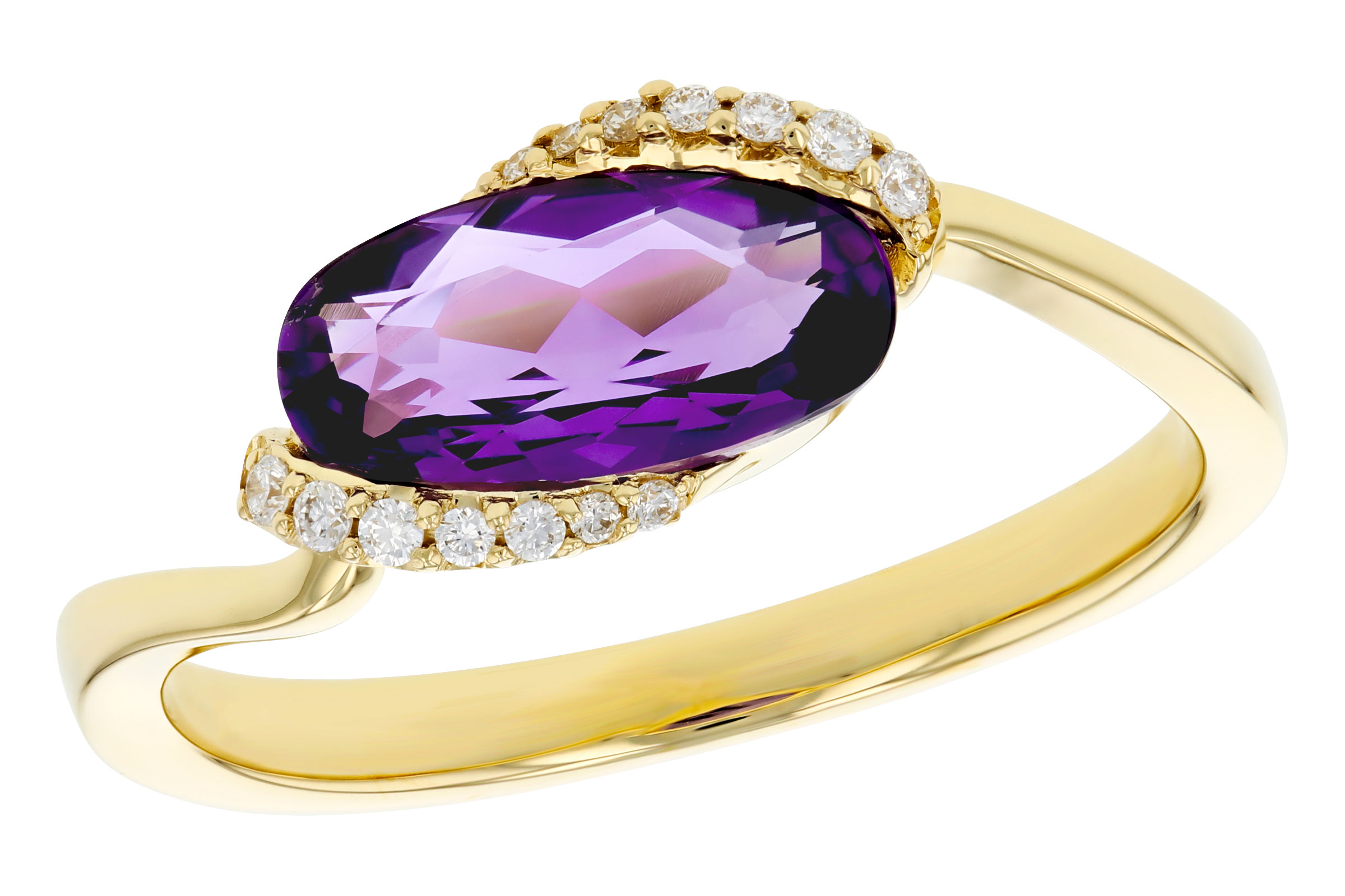 K285-02684: LDS RG 1.07 TW AMETHYST 1.13 TGW (10x5MM AMY)