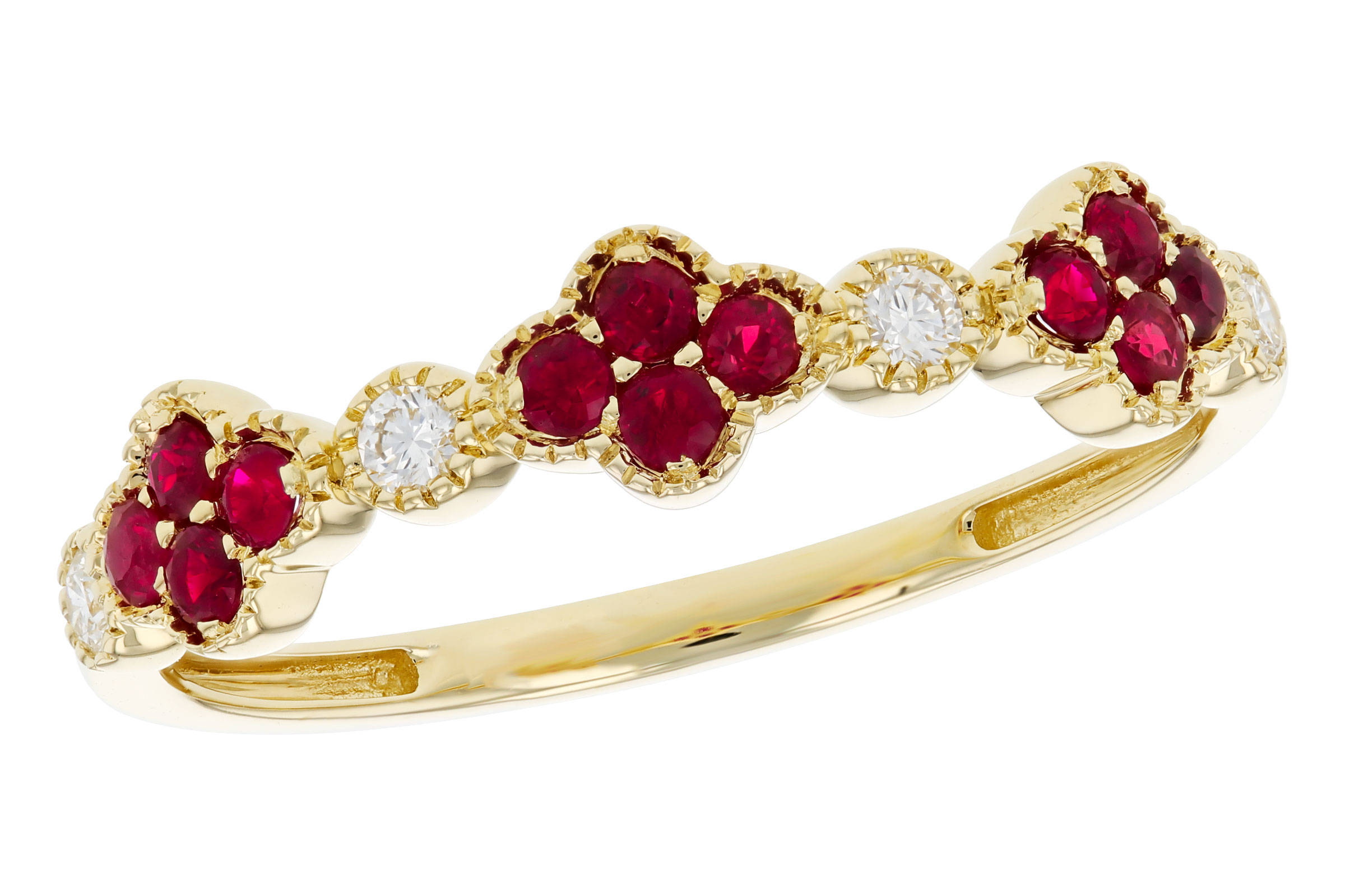 K285-03566: LDS WED RG .22 TW RUBY .30 TGW