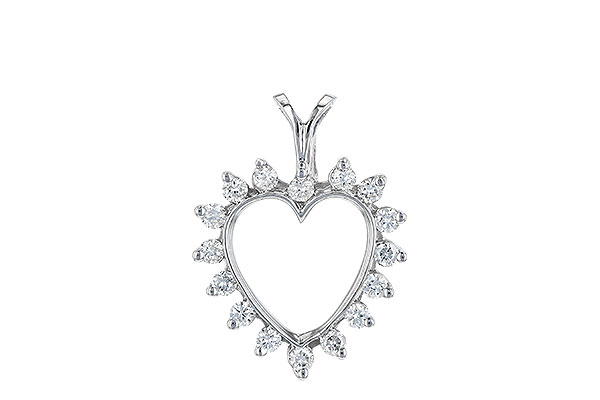 L015-94530: HEART PENDANT .23 TW