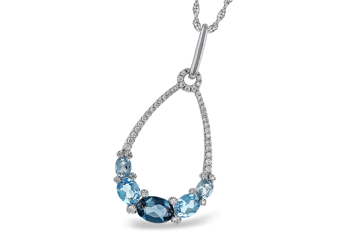 L196-86311: NECK 1.76 BLUE TOPAZ 1.96 TGW