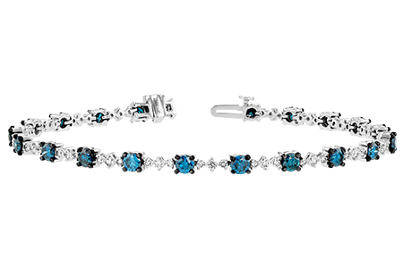 L197-79030: BRACELET 3.00 BLUE DIA 4.05 TW