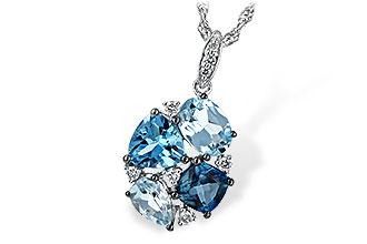 L198-65366: NECK 2.60 BLUE TOPAZ 2.70 TGW