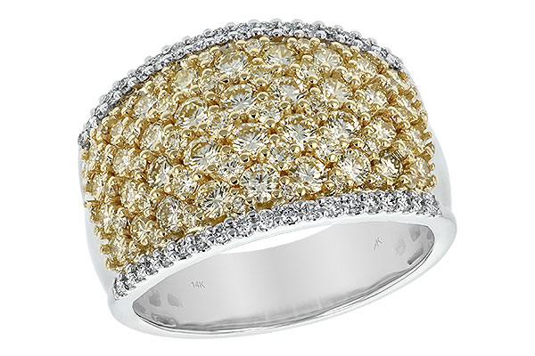 L198-66311: LDS DIA WED RG 1.82 YELLOW DIAS 2.02 TW