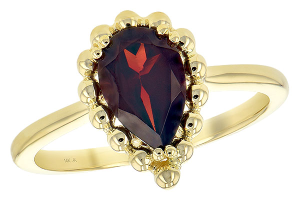 L198-68166: LDS GARNET RING 1.38 CT