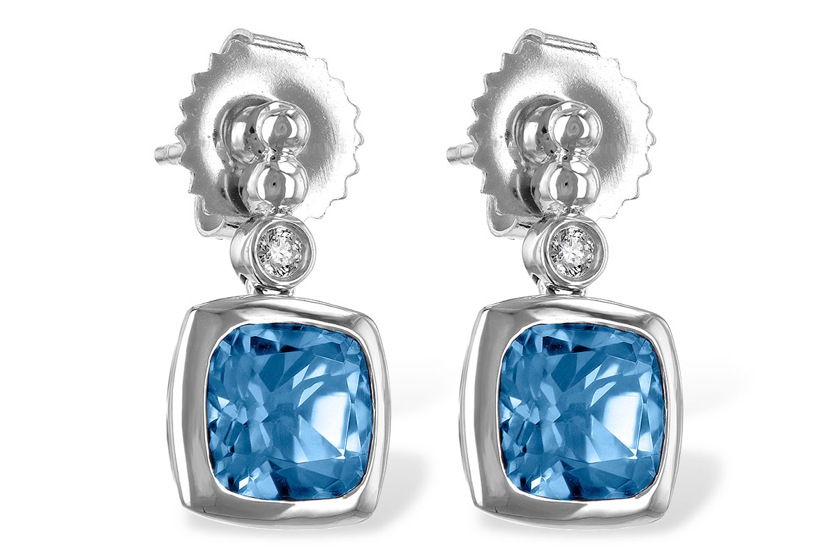 L198-69030: EARR 1.76 BLUE TOPAZ 1.80 TGW