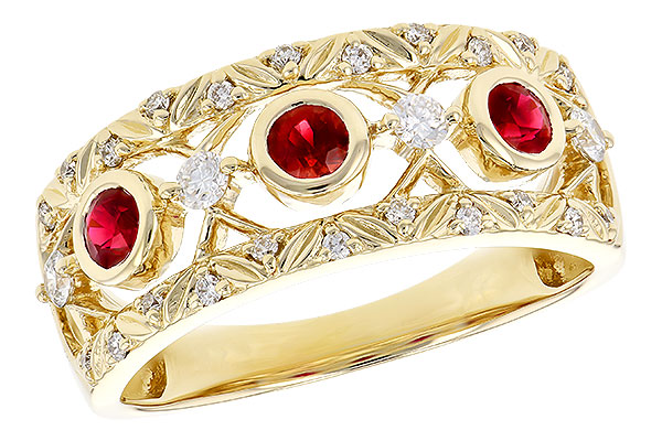 L282-34484: LDS WED RG .40 RUBY .63 TGW