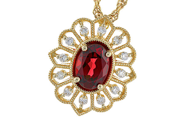 L283-21811: NECK .80 GARNET .92 TGW (7x5MM GAR)