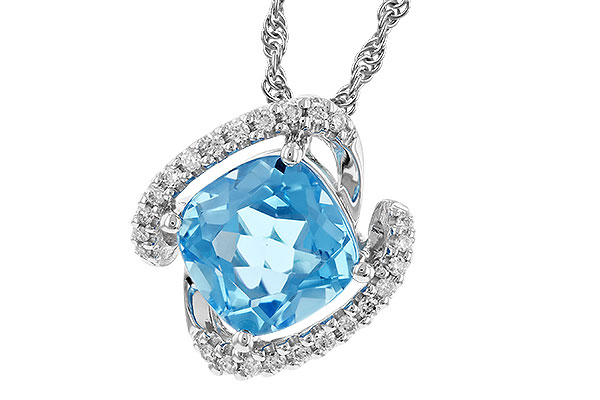 L283-22693: NECK 2.61 BLUE TOPAZ 2.72 TGW