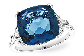 L283-22711: LDS RG 9.00 LONDON BLUE TOPAZ 9.25 TGW (12MM LBT)
