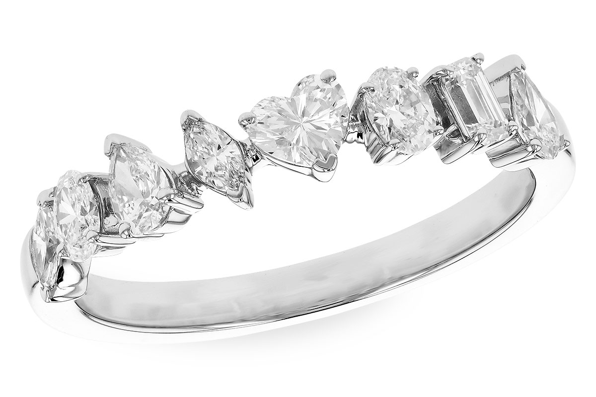 L283-23602: LDS DIA WED RG .69 TW FANCY CUT DIAS