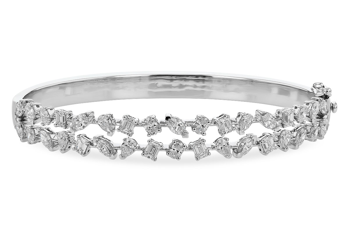 L283-26357: BANGLE 3.50 TW FANCY CUT DIAS