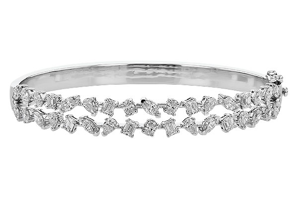 L283-26357: BANGLE 3.50 TW FANCY CUT DIAS