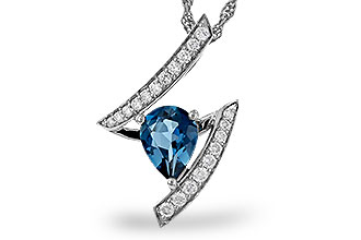 L284-10848: NECK 1.04 LONDON BLUE TOPAZ 1.23 TGW (8x6MM)