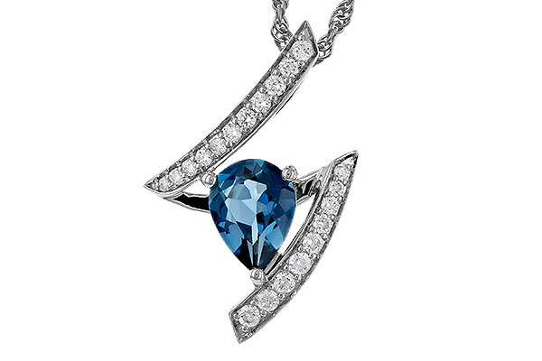 L284-10848: NECK 1.04 LONDON BLUE TOPAZ 1.23 TGW (8x6MM)