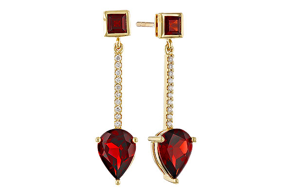 L284-11739: EARRINGS 2.70 TW GARNET 2.77 TGW