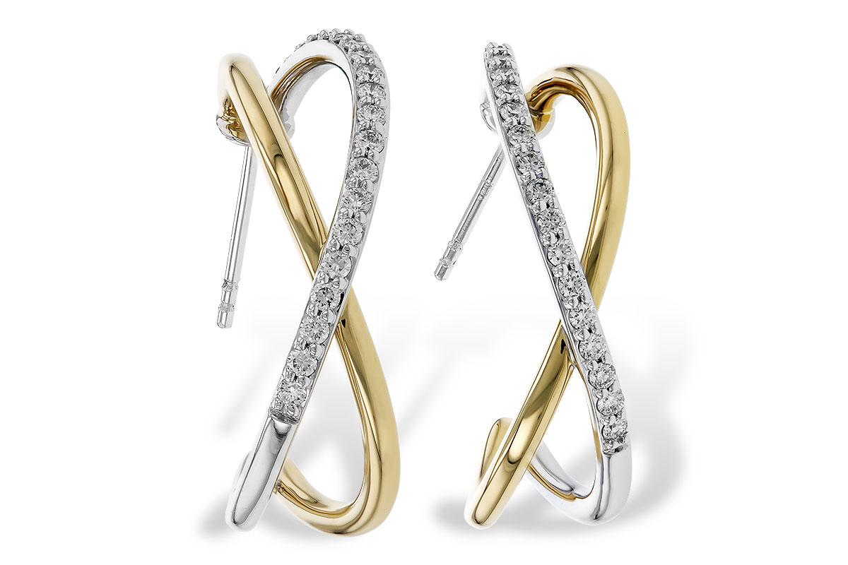 L284-11802: EARRINGS .50 TW