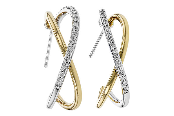 L284-11802: EARRINGS .50 TW