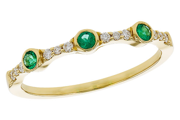L284-12675: LDS WED RG .11 EMERALD .20 TGW