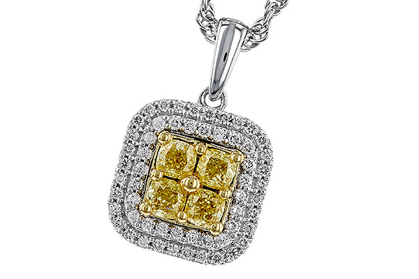 L284-13575: NECK .52 FANCY YELLOW DIAMONDS .72 TW