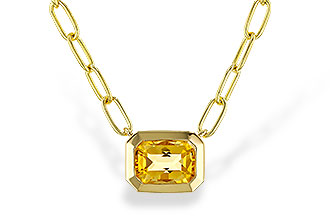 L284-15430: NECKLACE .86 CITRINE (18")