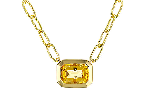 L284-15430: NECKLACE .86 CITRINE (18")