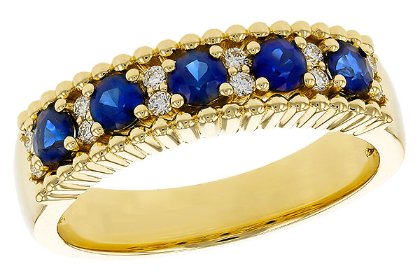 L284-18157: LDS WED RG .64 TW SAPPHIRE .76 TGW