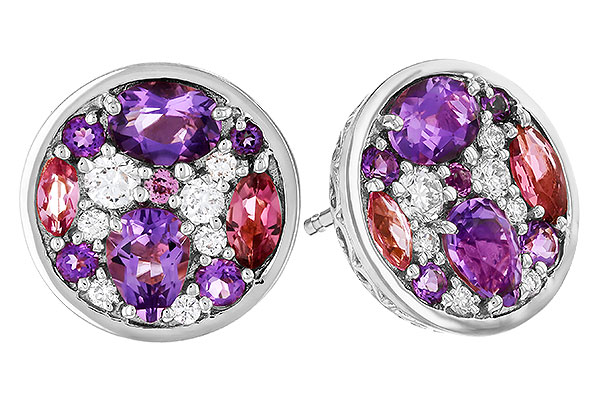 L284-18175: EARR .82 TW SEMI-PRECIOUS (P.TOUR, AMY) .98 TGW