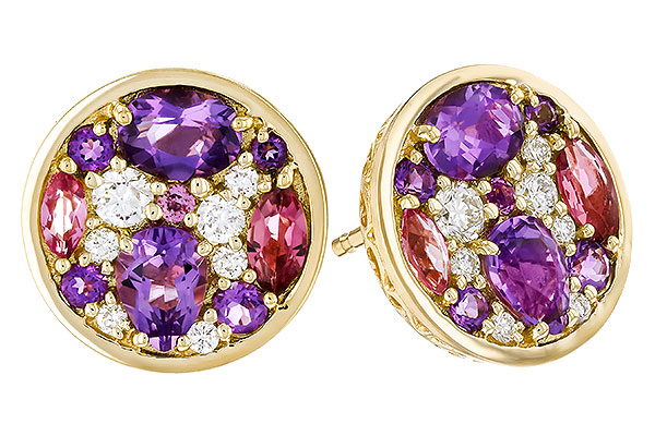 L284-18175: EARR .82 TW SEMI-PRECIOUS (P.TOUR, AMY) .98 TGW
