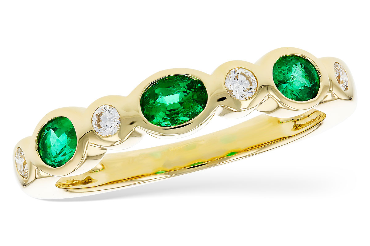 L285-00884: LDS WED RG .43 EMERALD .56 TGW