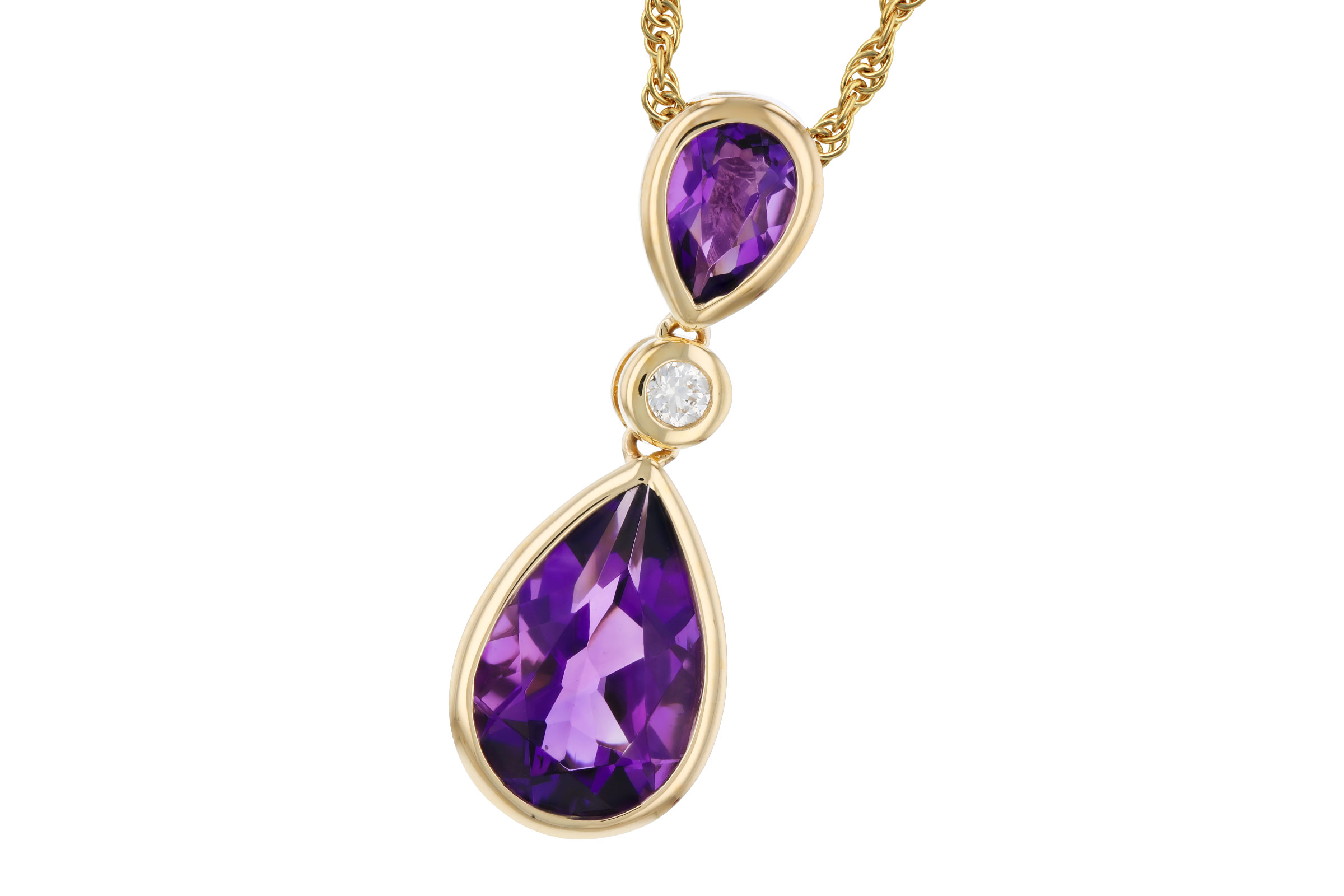 L285-03548: NECKLACE 1.92 TW AMETHYST 1.96 TGW