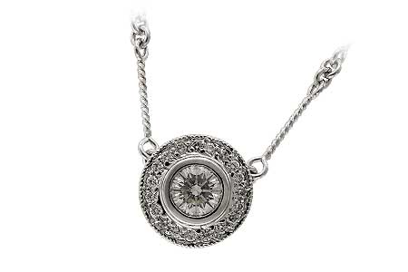 M015-08166: NECKLACE .45 BR .62 TW
