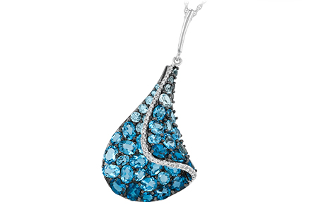 M196-87220: NECK 4.81 BLUE TOPAZ 4.94 TGW
