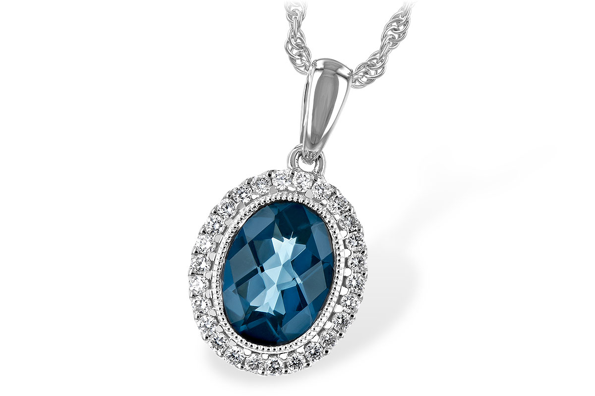 M198-65375: NECK 1.28 LONDON BLUE TOPAZ 1.41 TGW