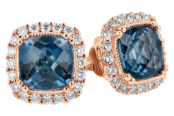 M198-65384: EARR 2.14 LONDON BLUE TOPAZ 2.40 TGW (6MM LBT)